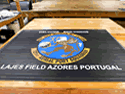 Custom Made Super Vinyl Logo Mat US Air Force 721st Aerial Port Squadron of Lajes Field Azores Portugal