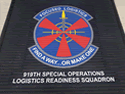 Custom Made Super Vinyl Logo Mat US Air Force 919th Special Operations Squadron of Davis Monthan Air Force Base Arizona