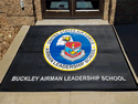 Custom Made Super Vinyl Logo Mat US Air Force Buckley Airmen Leadership School of Aurora Colorado