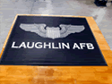 Custom Made Super Vinyl Logo Mat US Air Force of Laughlin AFB Texas