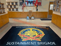 Custom Made Super Vinyl Logo Mat US Army 10th Mountain Division of Fort Drum New York