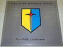 Custom Made Super Vinyl Logo Mat US Army 1st Manuever Enhancement Brigade of Fort Polk Louisiana