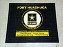 Custom Made Super Vinyl Logo Mat US Army Soldier Transition Assistance Program of Fort Huachuca Arizona