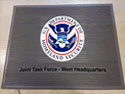 Custom Made Super Vinyl Logo Mat US Department of Homeland Security of San Antonio Texas