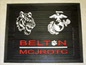 Custom Made Super Vinyl Logo Mat US Marines Belton High School JROTC of Bell County Belton Texas