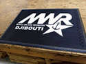 Custom Made Super Vinyl Logo Mat US-Navy-MWR-of-Djibouti