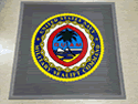 Custom Made Super Vinyl Logo Mat US Navy Military Sealift Command of Naval Base Guam