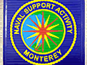 Custom Made Super Vinyl Logo Mat US Navy Naval Air Station Monterey of Monterey California
