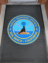 Custom Made Super Vinyl Logo Mat US Navy Naval Weapons Station Seal Beach California