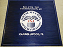 Custom Made Super Vinyl Logo Mat US Social Security Administration of Carrollwood Florida 02