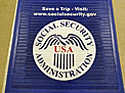 Custom Made Super Vinyl Logo Mat US Social Security Administration of Miami Florida