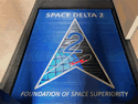 Custom Made Super Vinyl Logo Mat US Space Force Space Delta 2 of Peterson AFB, Colorado