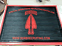 Custom Made Super Vinyl Logo Mat US Special Operations Recruiting Battalion of Fort Bragg North Carolina