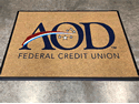 Custom Made ToughTop Logo Mat AOD Federal Credit Union of Oxford Alabama