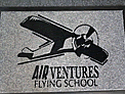 Custom Made ToughTop Logo Mat AirVentures  Flying  School  of  Smithfield  Rhode  Island