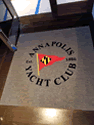 Custom Made ToughTop Logo Mat Annapolis  Yacht  Club  of  Annapolis  Maryland