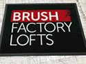 Custom Made ToughTop Logo Mat Brush  Factory  Lofts  of  Philadelphia  Pennsylvania  02