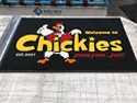 Custom Made ToughTop Logo Mat Chickies  Fast  Food  of  Teaneck  New  Jersey  01