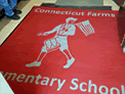 Custom Made ToughTop Logo Mat Connecticut Farms Elementary Schools of Union New Jersey
