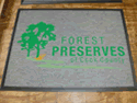 Custom Made ToughTop Logo Mat Cook County Forest Preserve of Illinois
