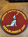 Custom Made ToughTop Logo Mat Coyote Coffee Equipment of Tempe Arizona