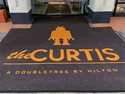 Custom Made ToughTop Logo Mat Curtis Hotel of Denver Colorado