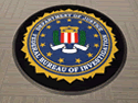 Custom Made ToughTop Logo Mat Federal Bureau of Investigation of Newark New Jersey