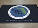 Custom Made ToughTop Logo Mat Florida Department Of Corrections of Dade County Florida