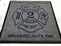 Custom Made ToughTop Logo Mat Fort Lee Fire Department of Fort Lee New Jersey