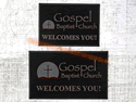 Custom Made ToughTop Logo Mat Gospel Baptist Church of Coolville Ohio