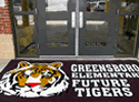 Custom Made ToughTop Logo Mat Greensboro Elementary School of Greensboro Alabama