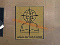 Custom Made ToughTop Logo Mat Hodge Baptist Church of Rainville Alabama