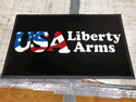 Custom Made ToughTop Logo Mat Liberty Arms of Fort Collins Colorado