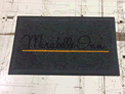 Custom Made ToughTop Logo Mat Mirabelle Inn of Solvang California