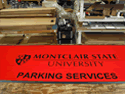 Custom Made ToughTop Logo Mat Montclair University Parking Services of Montclair New Jersey