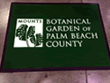 Custom Made ToughTop Logo Mat Mounts Botanical Garden West Palm Beach Florida