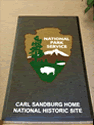 Custom Made ToughTop Logo Mat National Park Service Carl Sandburg National Historic Site of Flat Rock North Carolina