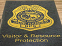 Custom Made ToughTop Logo Mat National Park Service Department of The Interior Park Ranger Badge of Idaho
