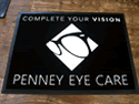 Custom Made ToughTop Logo Mat Penney Eye Care of Mckeesport Pennsylvania
