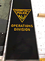 Custom Made ToughTop Logo Mat Police Department of Cherry Hill New Jersey