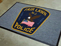 Custom Made ToughTop Logo Mat Police Department of Fairlawn New Jersey 01