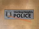 Custom Made ToughTop Logo Mat Police Department of Sterling Heights Michigan