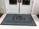 Custom Made ToughTop Logo Mat Post Properties Luxury Apartments of Houston Texas