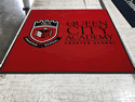Custom Made ToughTop Logo Mat Queen City Academy Charter School of Plainfield New Jersey