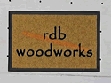 Custom Made ToughTop Logo Mat RBD Woodworking of Beavercreek Oregon