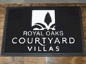 Custom Made ToughTop Logo Mat Royal Oaks Courtyard Villas of Houston Texas