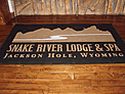 Custom Made ToughTop Logo Mat Snake River Lodge and Spa of Jackson Hole Wyoming