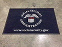 Custom Made ToughTop Logo Mat Social Security Administration of Council Bluffs Iowa