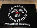 Custom Made ToughTop Logo Mat Social Security Administration of Lawrenceburg Tennessee