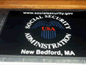 Custom Made ToughTop Logo Mat Social Security Administration of New Bedford Massachusetts 03